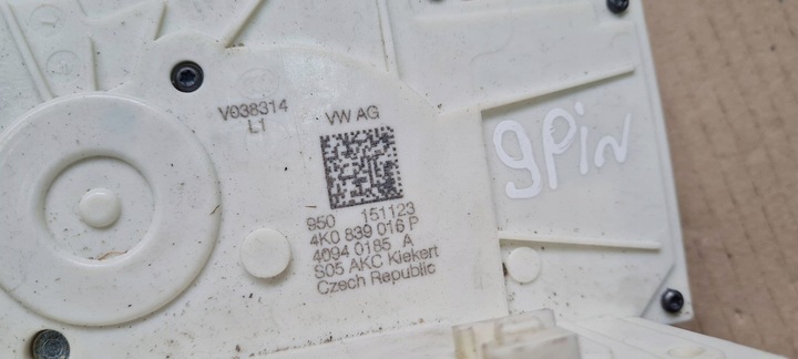 фото №11, Sq8 4m rsq8 q8 замок двері праві зад 9 pin 24r 4k0839016p a6 c8 a7