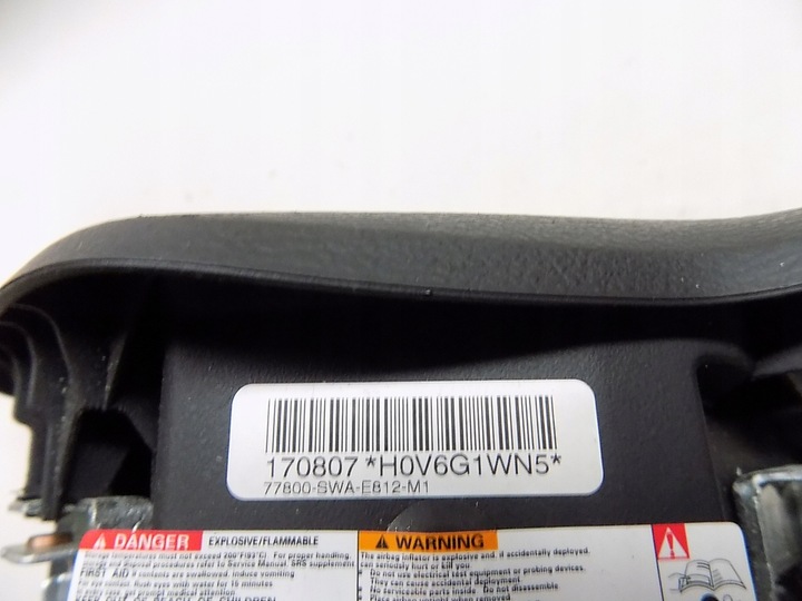 фото №10, Honda crv iii 07r подушка безопасности подушка водителя 77800-swa-e812-m1