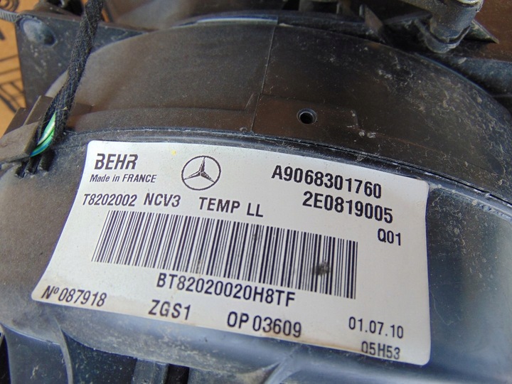 фото №14, Отопитель кондиционера mercedes sprinter 906 a9068301760