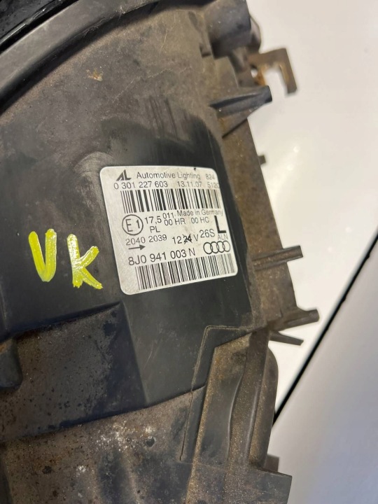 фото №9, 8j0 941 003 n фара передня audi tt tts mk2 ліва ліве uk