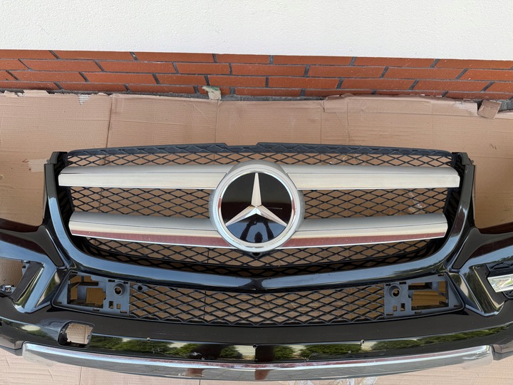 фото №8, Mercedes gl x166 w166 13-17 бампер перед kpl решітка радіатора ils демонтаж оригінал