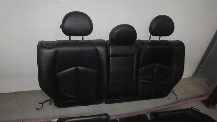 фото №9, Mercedes w211 сиденья сиденье обивка кожа чёрная универсал