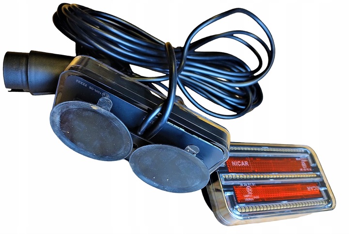 фото №3, Лампы задние комбинированные led na магнит шланг 7,5m штекер 7 pin светодиодные