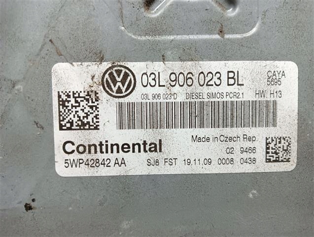 фото №8, Компьютер двигателя 03l906023bl vw polo v 6r 1.6 tdi