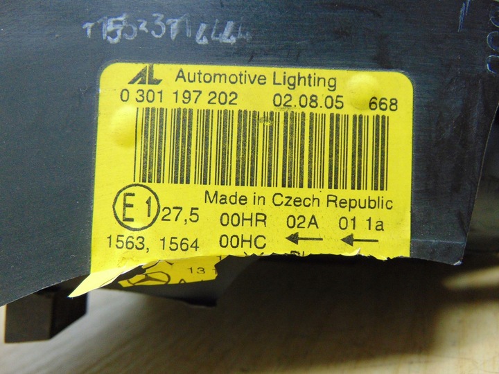 фото №15, Лампа права перед mercedes w169 європа 0301197202