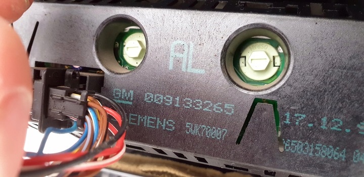 фото №13, Opel astra 2 ii g декоративна консоль панель середній дисплей tid справний