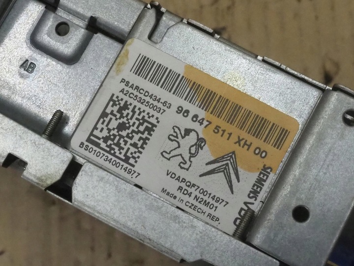 фото №13, Радіо радіопрогравач mp3 peugeot 308 96647511xh