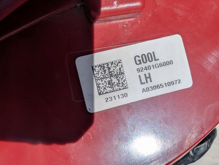 фото №9, Kia picanto iii 3 фара зад левое задняя левая 92401g6000