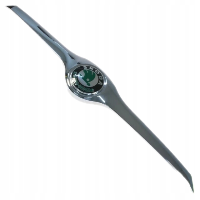 фото №3, Накладка капота решётка планка хром skoda superb ii 2 08-13r. + эмблема