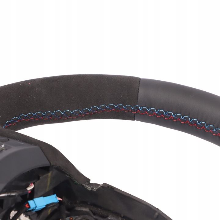 фото №12, Bmw f25 f26 кермо m sport набір нова чорна шкіра алькантара пелюстки