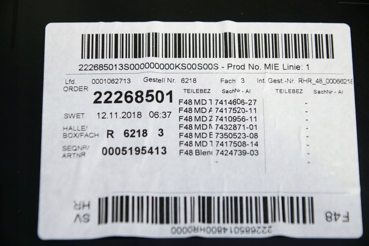 фото №6, Bmw x1 f48 боковина обивка дверь правые зад правая задняя