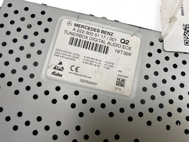 фото №11, Mercedes-benz gls x166 2019 панель / радиопроигрыватель cd/dvd/gps a2229005117