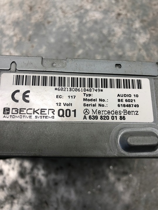 фото №6, Радіо cd mercedes vito w639 a6398200186