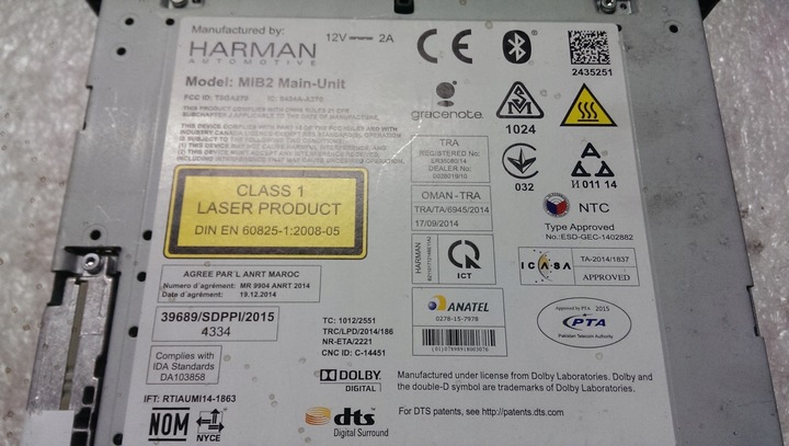 фото №7, Считыватель мультимедиа навигация mmi audi 8w5035035