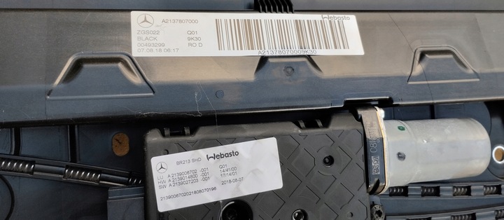 фото №11, Люк mercedes e класс e63 amg w213 sedan вебасто чёрный комплектный