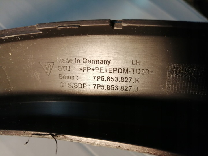 фото №10, Планка крила лівий зад porsche cayenne ii 7p5