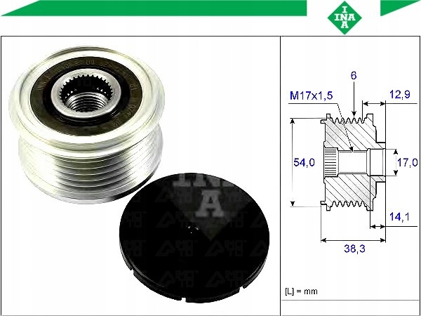 фото №2, Зчеплення jednokierunkowe генератора [ina]