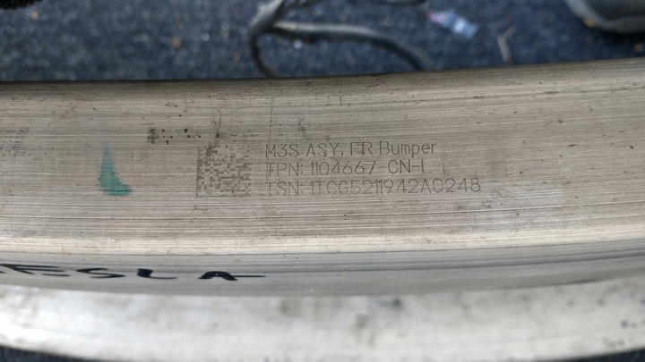 фото №11, Tesla модель 3 балка передняя pas усилитель 1104667-cn-l 1610863-00-c