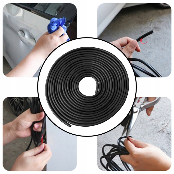фото №2, Новая улучшенная прокладка samoprzylepna do дверь автомобильных 10m, 6x8mm