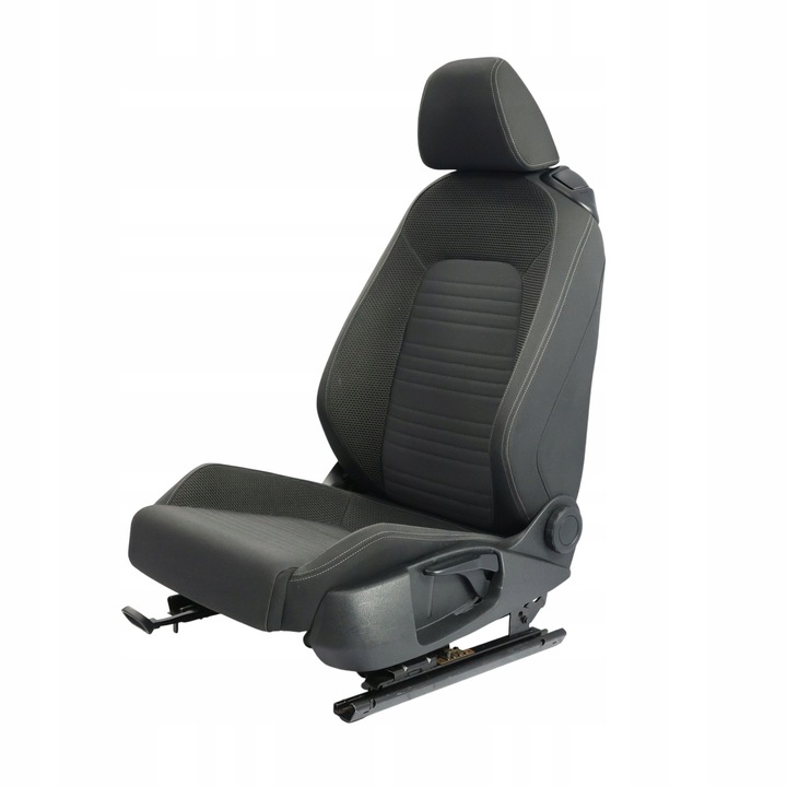 фото №10, Volkswagen scirocco mk3 3dr сидіння переднє лівий перед матеріал чорно сірий