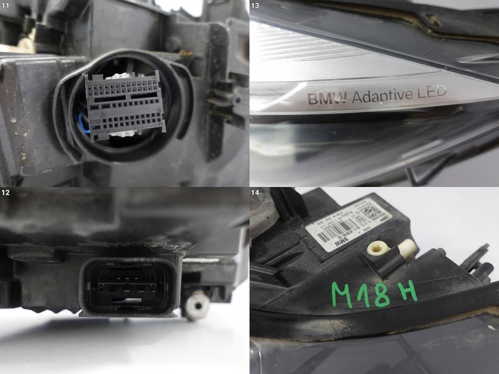 фото №12, Bmw m3 f80 m4 f82 f83 4 f32 f33 f36 lci рестайлінг лампа адаптивний повний led ліва