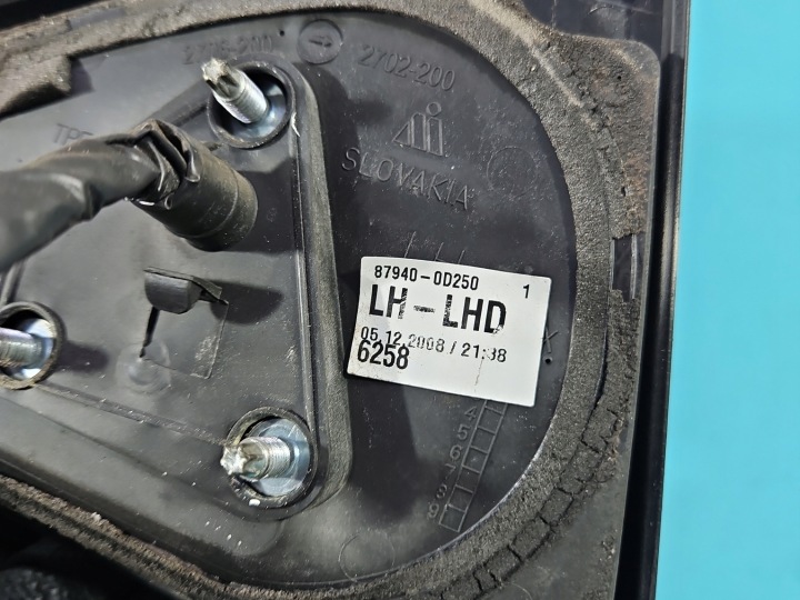 фото №12, Дзеркало ліве toyota yaris ii 3pin європа