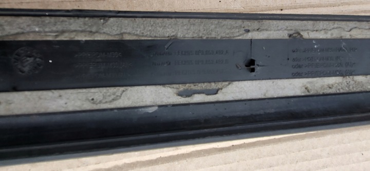 фото №9, Планка пороговая накладка порога правая wewnęt. audi a3 8p 3d оригинальный номер eu 8p3853492a