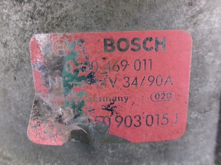 фото №6, Audi 80 b4 2.0 генератор 050903015j bosch 0120469011 90a протестированный