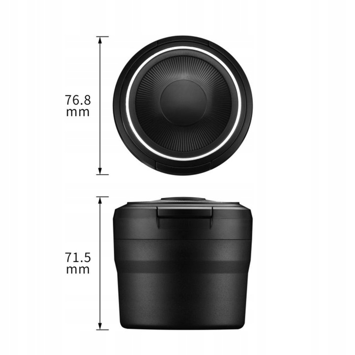 фото №15, Пепельница led автомобильная w место чашки kos