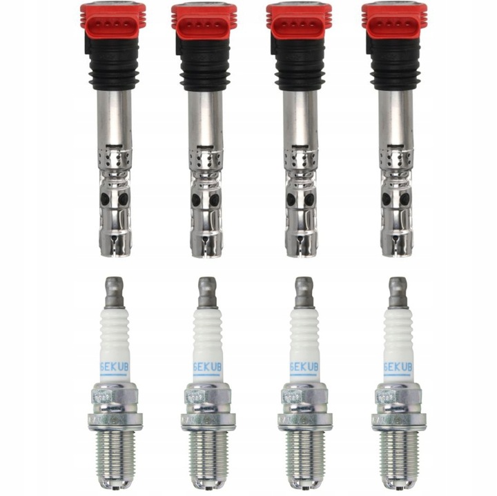 фото №1, Катушка зажигания + свечи audi a4 b6 a6 c5 a8 d3