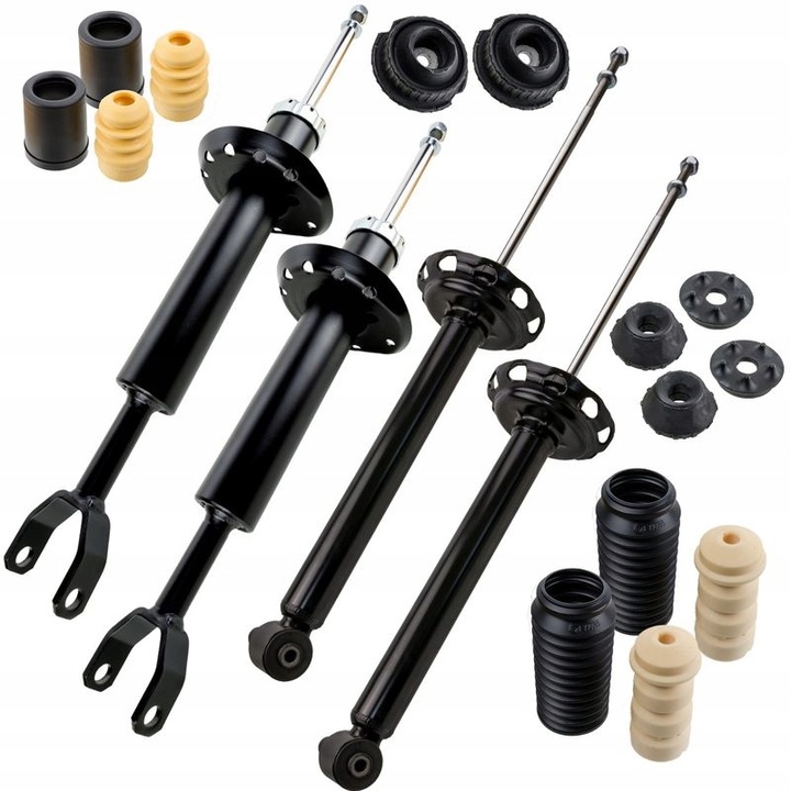 фото №1, 4x амортизаторы подушки перед зад audi a4 b5