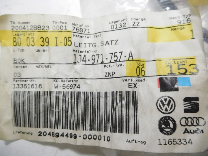 фото №6, Жгут натяжитель ремня golf jetta beetle 1j4971757a