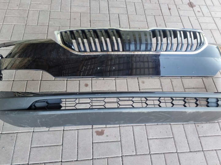 фото №6, Skoda karoq 57a бампер решітка радіатора перед