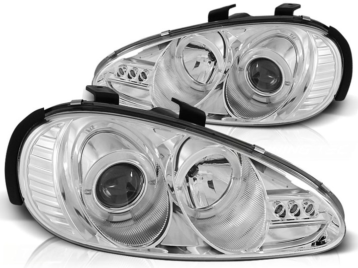 фото №1, Лампы фары mazda mx3 1991-1998 кольца led chr