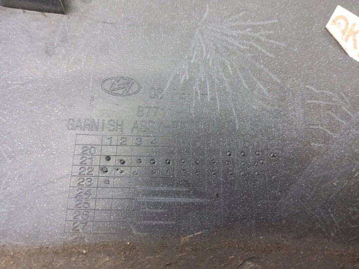 фото №11, Hyundai kona i 2023 перед сторона левая планка / накладка na крыло переднее