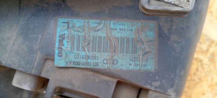 фото №9, Фара праве права фара audi a4 s4 b5 1999- рестайлінг 8d 8d0941003ak