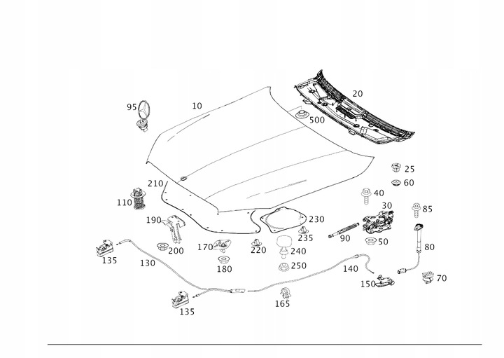 фото №1, Передняя капот mercedes s класс w222