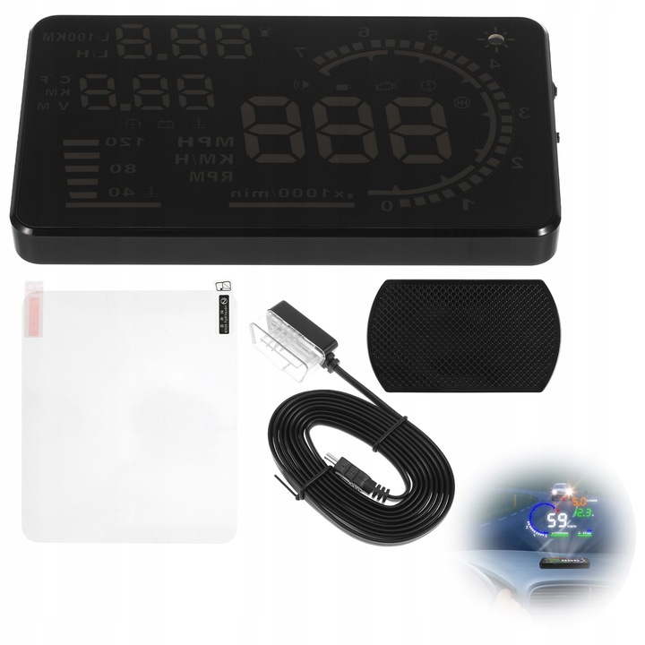 фото №7, Дисплей head up obd2 + gps smart