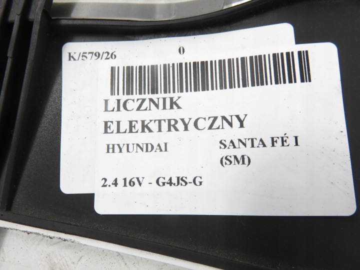 фото №8, Спидометр hyundai santa fé i sm 2.4 16v 146 - g4js-g 9400326121