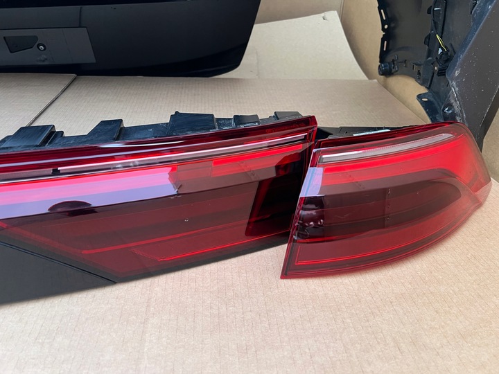 фото №7, Audi q8 4m8 s-line рестайлинг комплектный зад лампы animacja бампер крышка выхлоп