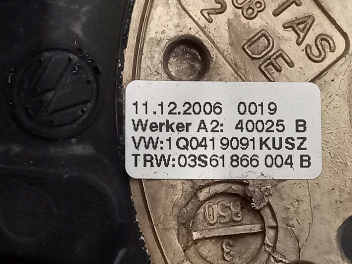 фото №6, Vw passat b6 07r кермо шкіряний 1k0419091k 1k0959537j