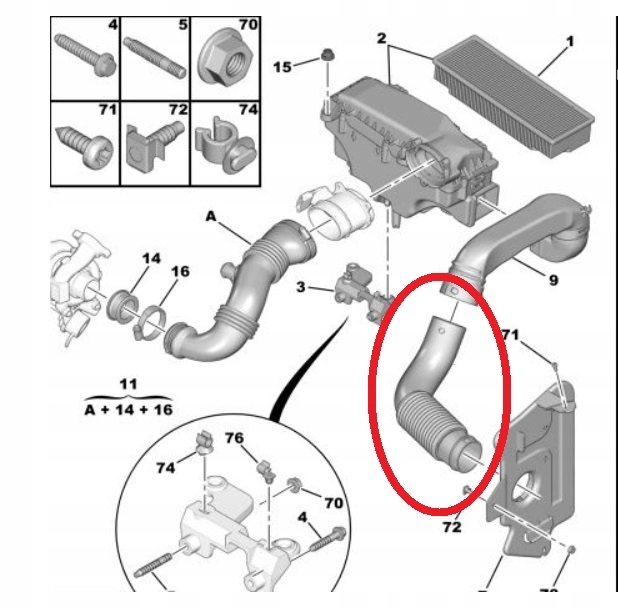фото №13, Шланг воздуха berlingo partner 1434.51 org