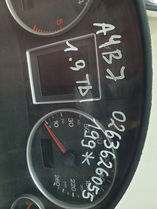 фото №5, Спідометр  прилади audi a4 b7 1.9 tdi 0263626055