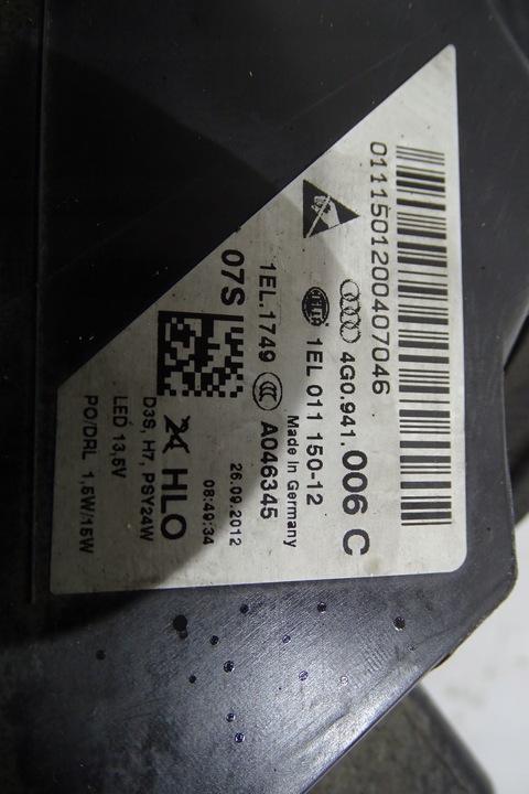 фото №11, Audi a6 c7 12- лампа права перед ксенон 4g0941006c