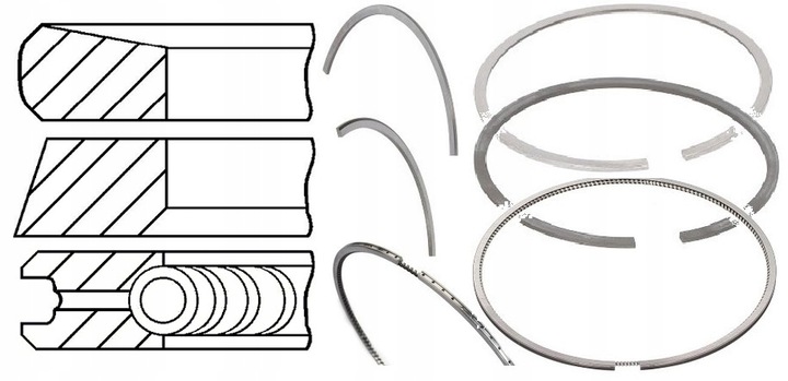 фото №2, Кольца поршневые renault trafic megan 1.6 dci n