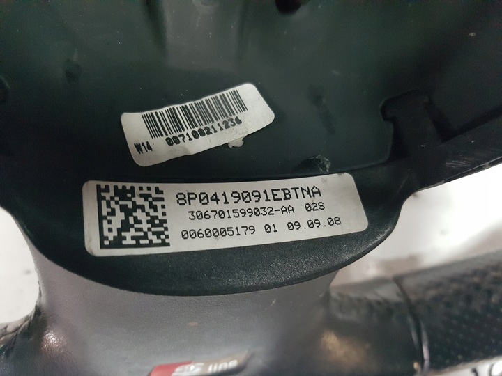 фото №12, Audi a3 8p рестайлінг 08-12r s-line кермо шкіряний автомат