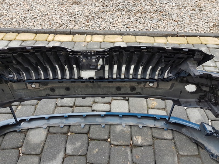 фото №14, 2 skoda superb iii рестайлинг 19-23 бампер перед переднее решётка радиатора 3v0807221f lw5q