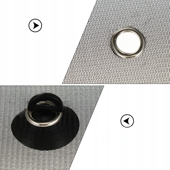 фото №5, Наклейки na захист сонцезахисна do автомобіля, сітка, 4 пари