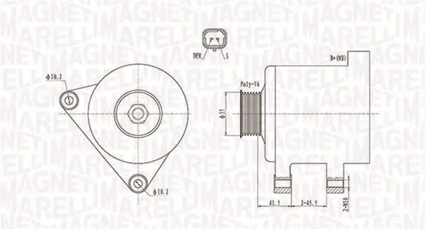 фото №2, Генератор 063731741010 магнит marelli