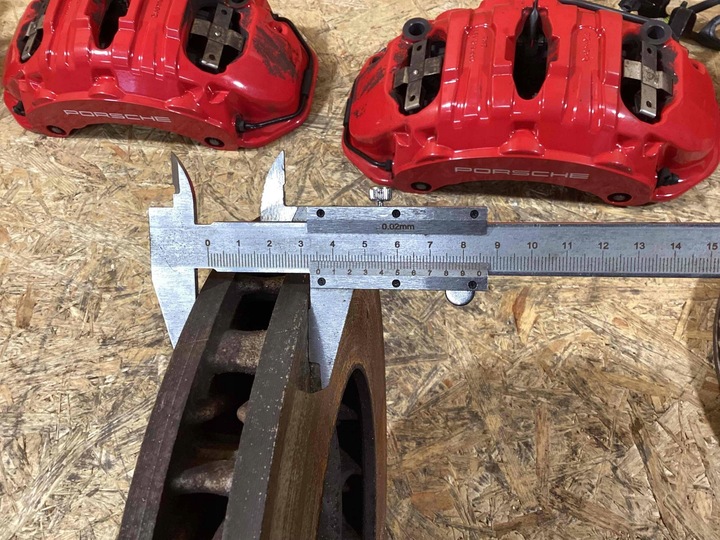 фото №10, Porsche macan затискачі перед задні комплект диски набір 95b615123b